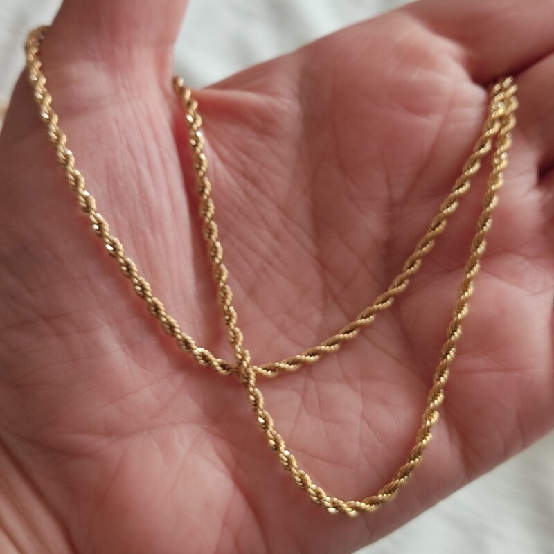 زنجیر طنابی استیل ژوپینگ طلایی و نقره ای مناسب برای انداختن پلاک رنگ ثابت 