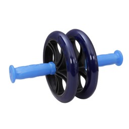 چرخ تمرین شکم دوبل ( رولر شکم) اعلا رنگ آبی