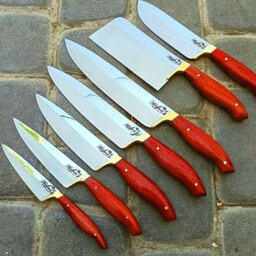 سرویس چاقوی آشپزخانه زنجان  ست کامل  7 عدد چاقو
