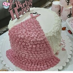 کیک تولد دخترونه خانگی(پس کرایه)