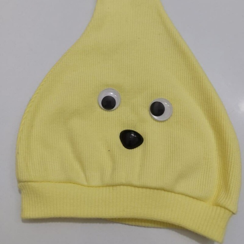 کلاه بچه گانه شیپوری زرد