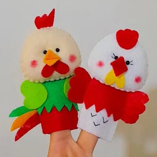 عروسک انگشتی(مرغ و خروس)