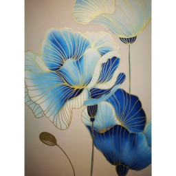تابلو نقاشی مدرن طرح گل شقایق آنِمون ، تماماً کار دست اجرا شده در گالری نقاشی پاچیرا
