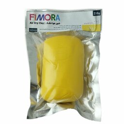 خمیر پلیمری هوا خشک فیمورا زرد(250 گرمی)