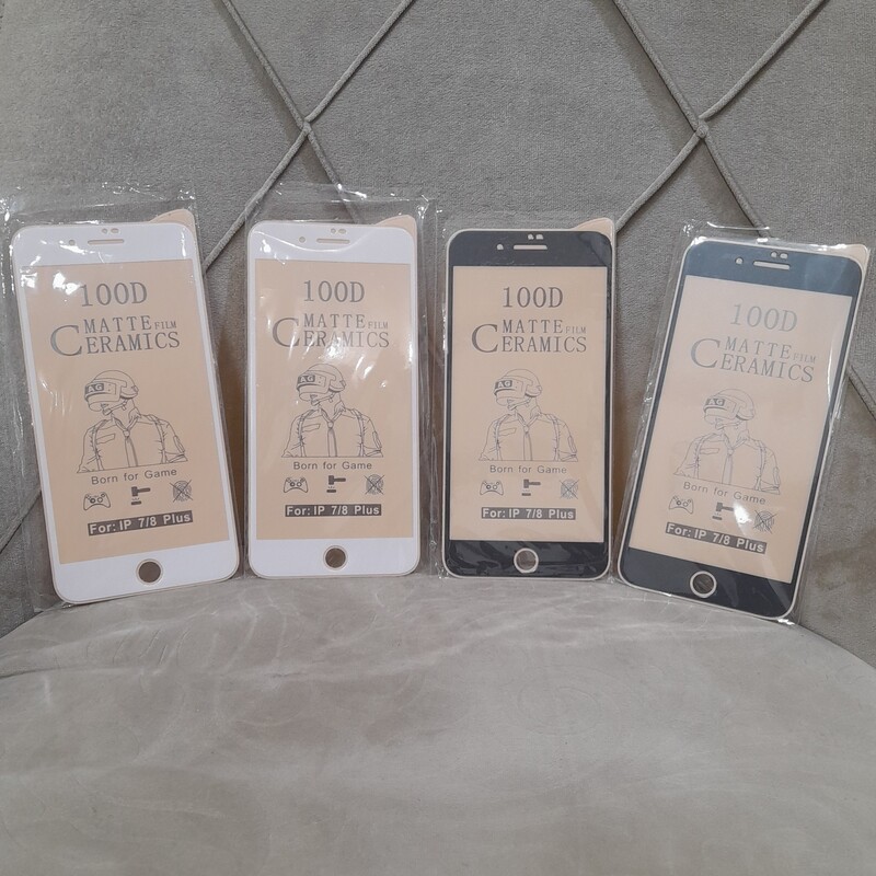 گلس مات آیفون iphone apple 7 plus – 8 plus محافظ صفحه نمایش ضد لک ضد اثر انگشت سون هفت پلاس- خشگیر هشت ایت پلاس