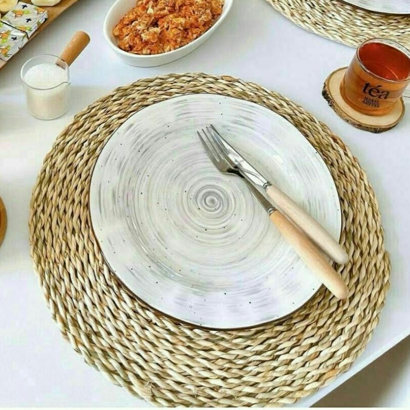 زیر بشقابی حصیری گرد (قطر 25و 30)