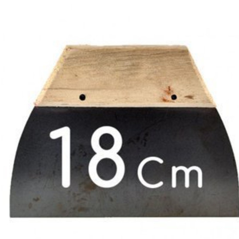 لیسه فلزی دسته چوبی 18 سانتی متری