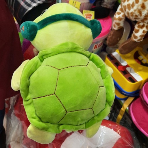 عروسک لاکپشت پولیشی کیفیت تضمینی  اندازه 25 سانت 