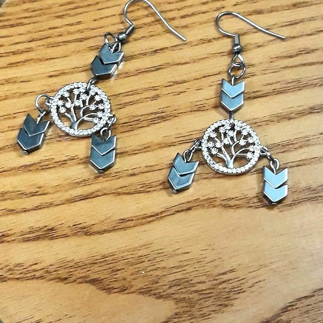 نیم ست گردنبند وگوشواره