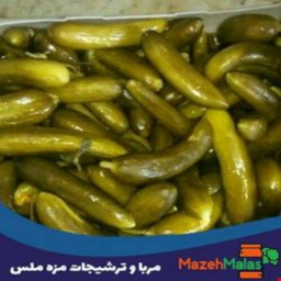 خیارشور دبه ای نول همدان و بسیار خوشمزه و ترد این سایز خیارشور مناسب خرد کردن می باشد و سایز ریزتر آن ویژه است