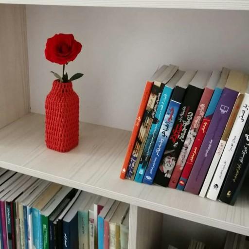 گلدان بافت گرین دکو قرمز آجری