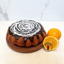 کیک پرتقالی با سس شکلاتی با آب پرتقال خانگی