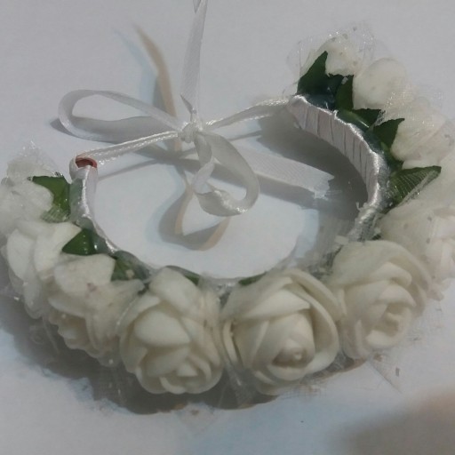 دستبند گل فوم ساقدوش عروس