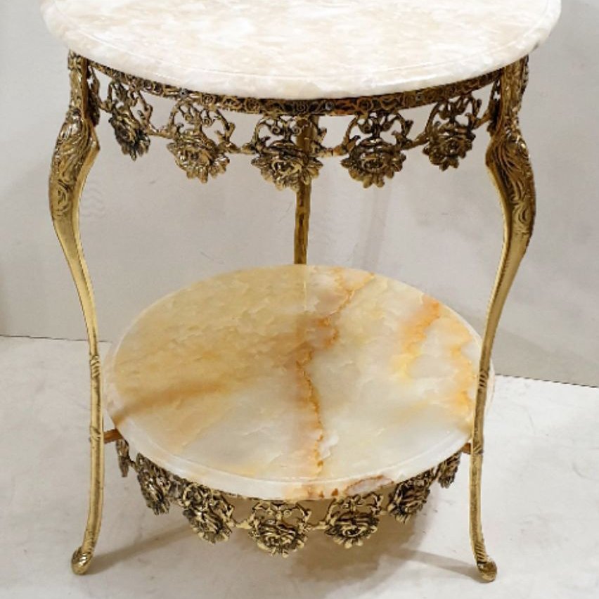 میز برنجی رز