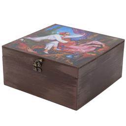 جعبه هدیه چوبی مدل سنتی طرح نگارگری 2