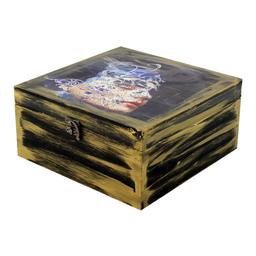 جعبه هدیه چوبی مدل هنری طرح نجوای درون
