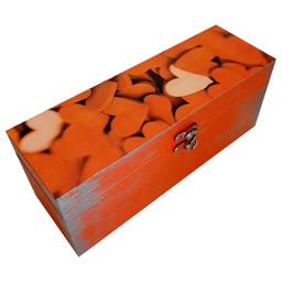 جعبه هدیه چوبی مدل فانتزی طرح ولنتاین کد SB17