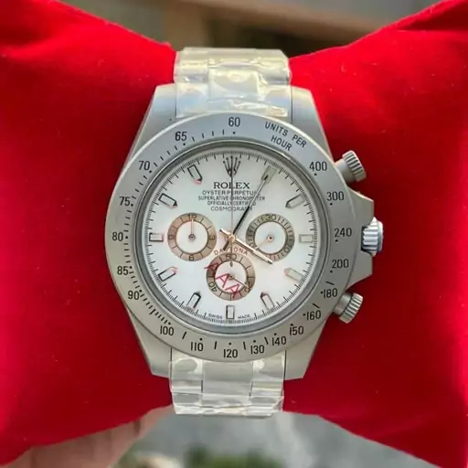 ساعت مردانه رولکس نقره‌ ای Rolex Daytona