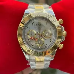 ساعت مردانه رولکس  نقره‌ای و طلایی  Rolex Daytona