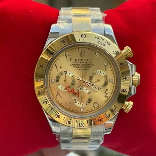 ساعت مردانه رولکس نقره‌ای و طلایی Rolex   Daytona