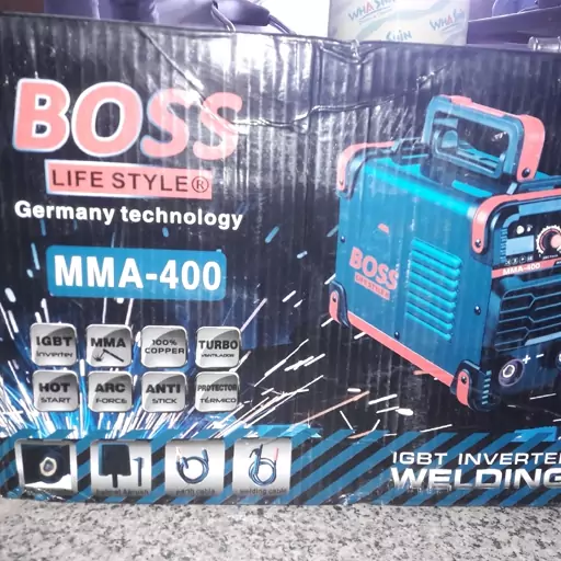 اینورتر جوشکاری توربو باس BOSS MMA400   طرح جدید 