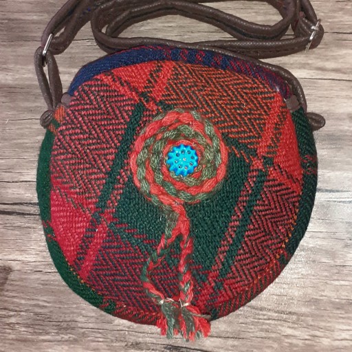 کیف سنتی گرد بافتی