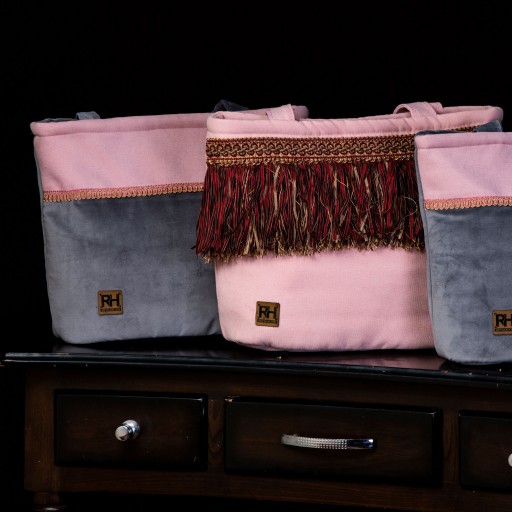 کیف زنانه پارچه مخملی؛ قابل شستشو(مزون ریحانیه)