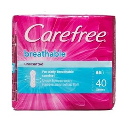 پد بهداشتی روزانه کرفری Carefree Breathable Unscented تعداد 40 عدد