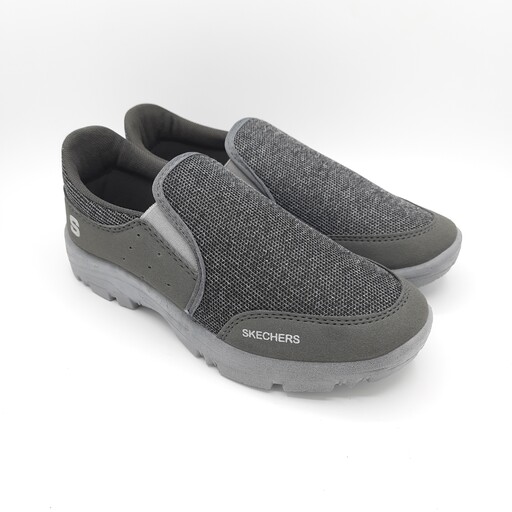 خرید اینترنتی کفش اسپرت از باسلام نرم و سبک راحتی با دوام مناسب برای پیاده روی ست زوج رنگ زغال سنگی ارسال رایگان 221430