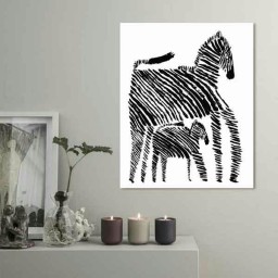 تابلو بوم چاپی لاویا طرح گوره خر کد ART-2662