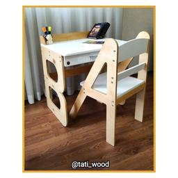میز و صندلی تحریر چوبی