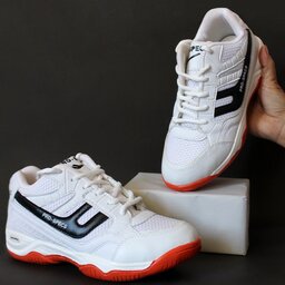 کفش  مردانه والیبالی سفید نارنجی سایز  41  تا  46
