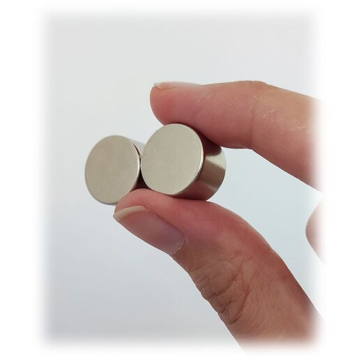 آهنربا نئودیمیوم 15x10 دیسک سوپرمگنت 15x10 mm  بسته 2 عددی مگامگنت 