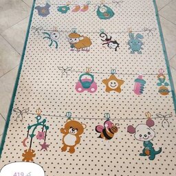 فرش عروسکی مناسب اتاق کودک 4 متری طرح جدید با رنگ شاد مناسب سیسمونی ( هزینه ارسال پسکرایه) فرش فانتزی، فرش کارتونی 