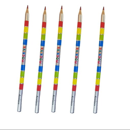 مداد رنگی مدل رنگین کمانی بسته 5 عددی
