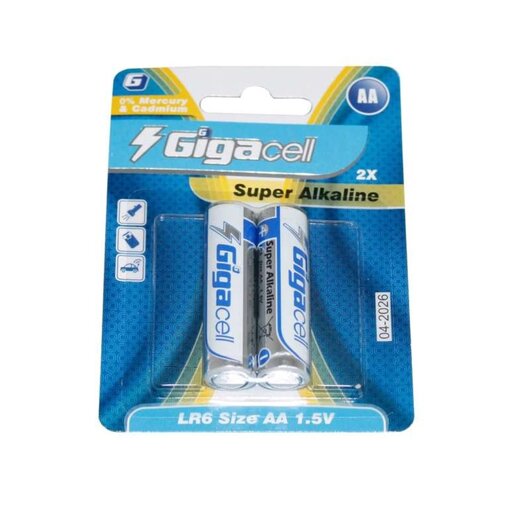 باتری دوتایی قلمی Gigacell Premium Alkaline LR6 1.5V AA

