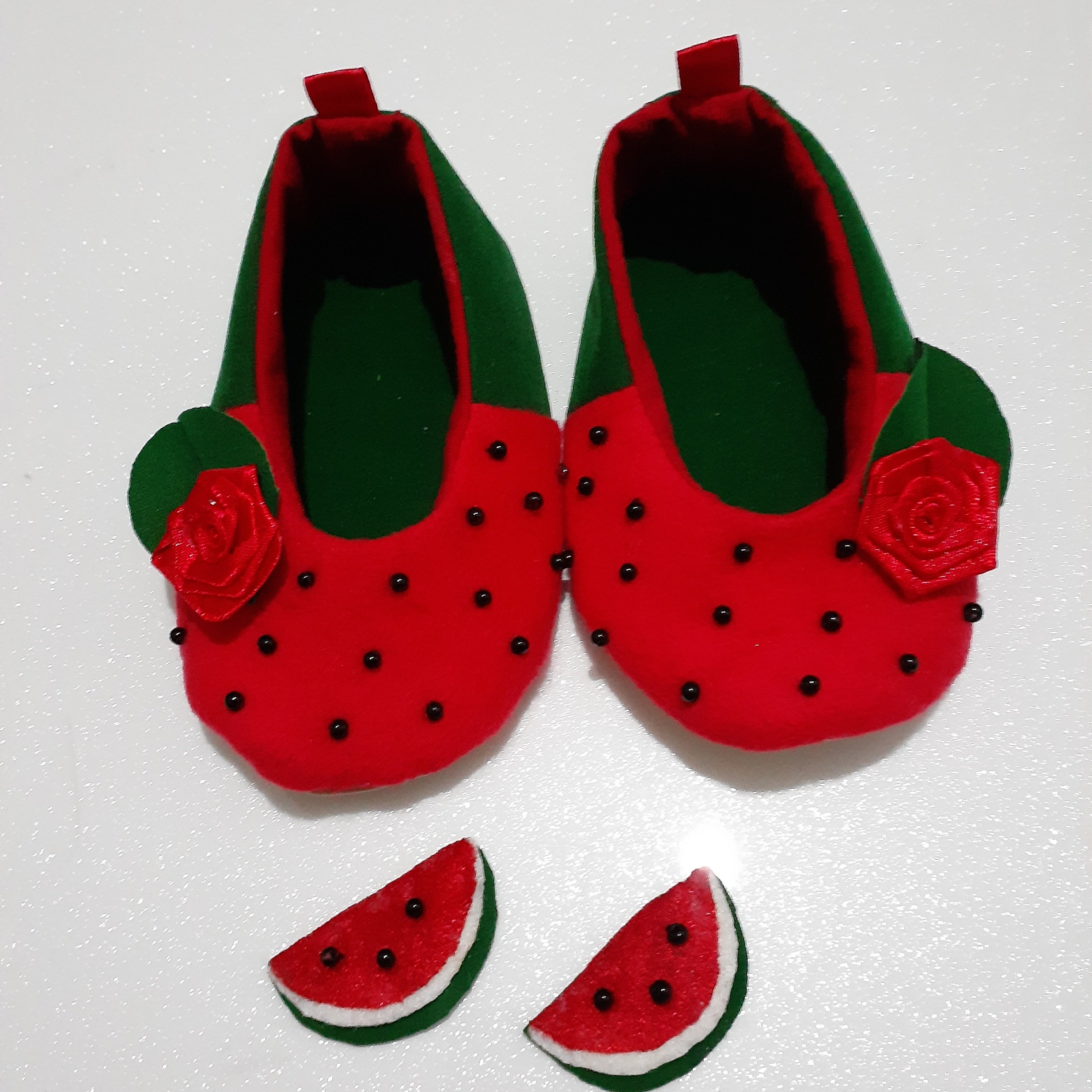 ست پاپوش وهدبند نوزادی طرح یلدا