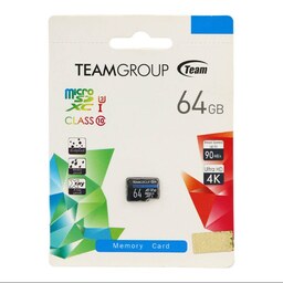 کارت حافظه micro SD  تیم گروپ کلاس 10 ظرفیت 64 گیگابایت 