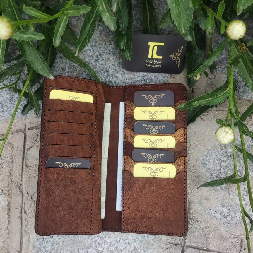 کیف کتی سه لت چرم طبیعی و دست دوز تیاراچرم مشهد