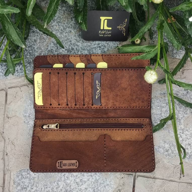 کیف کتی سه لت چرم طبیعی و دست دوز تیاراچرم مشهد