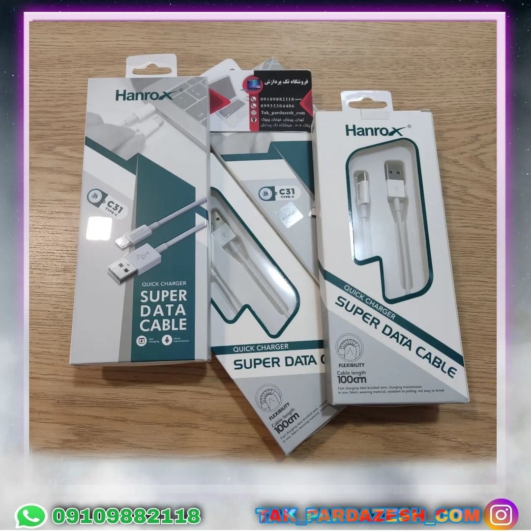کابل شارژر و دیتا typ-c honrox مدل c31