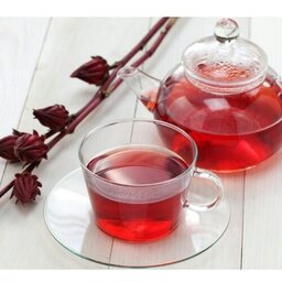 چایی ترش 75گرم خالص رنگش قرمز روشن یا قرمز تیره که به رنگ سیاه مایل هستش اسم های دیگری هم داری مثل چای مکی یا چای حجرا ت