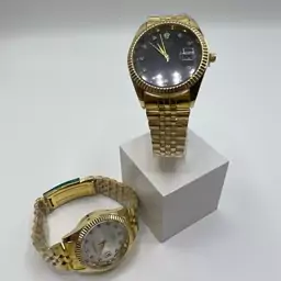 ساعت مچی رولکس rolex مردانه  دارای قفل کلیپسی و روز شمار 