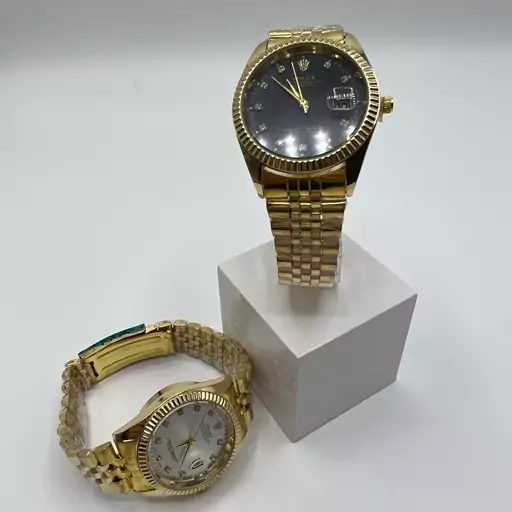 ساعت مچی رولکس rolex مردانه  دارای قفل کلیپسی و روز شمار 