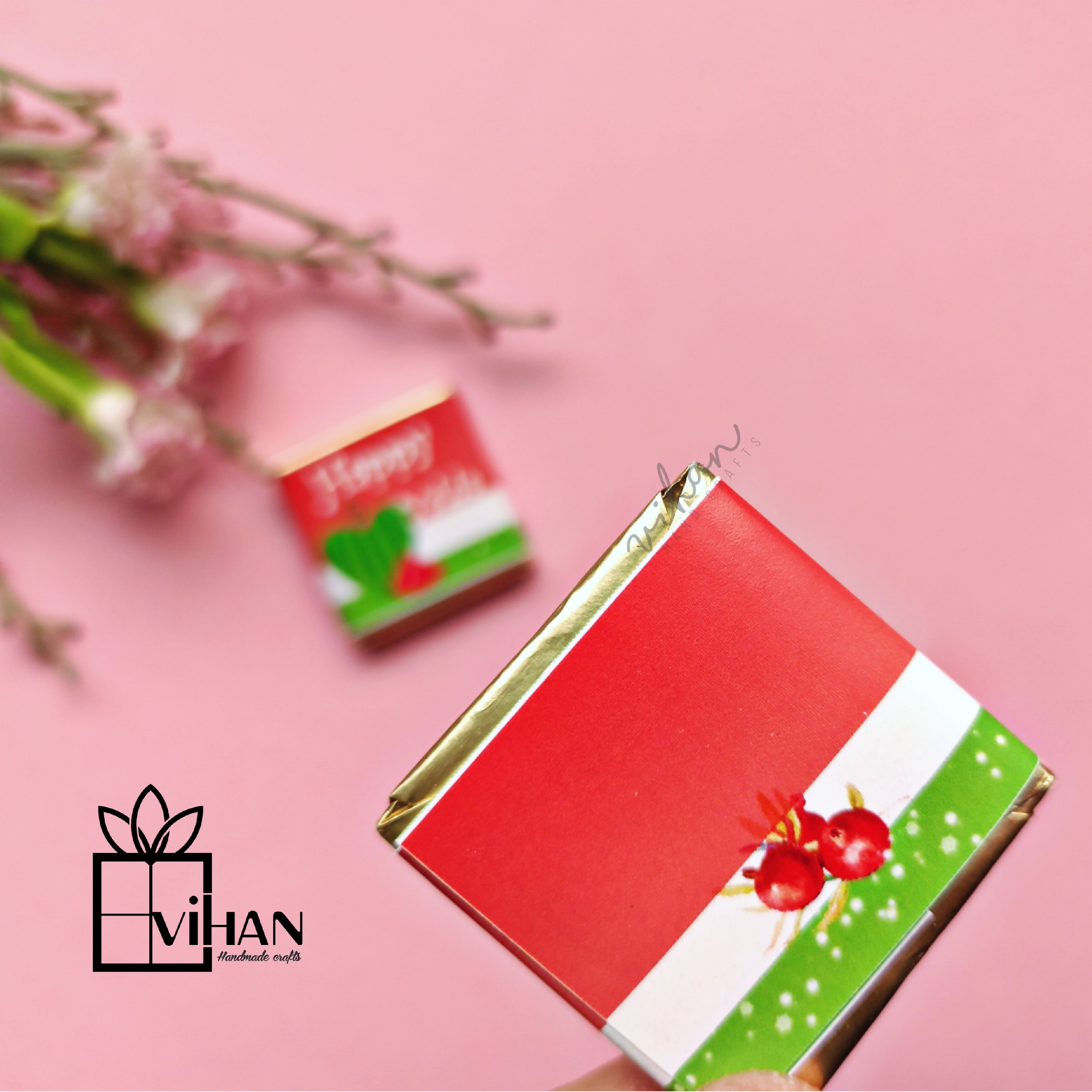 شکلات پذیرایی و کادویی سایز 3 *3طرح یلدا 8