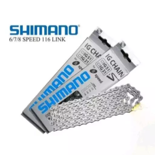 زنجیر دوچرخه مدل دنده ای برند SHIMANO (شیمانو) کد 1167 (راشا بایک) 