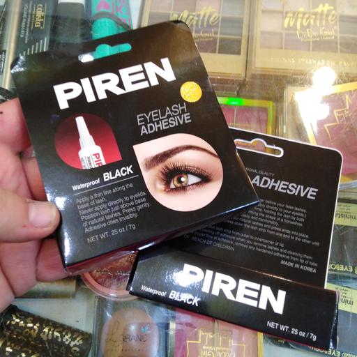 چسبمژه پیرن اورجینال 7 گرمی Piren  مشکی تیوپی چسب کاشت موقت مژه مصنوعی piren انواع مژه ریسه ای فیشر کینگ کایلی موجوده 