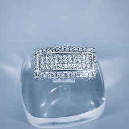 انگشتر نقره زنانه طرح جواهر به قیمت تولیدی کد PS3