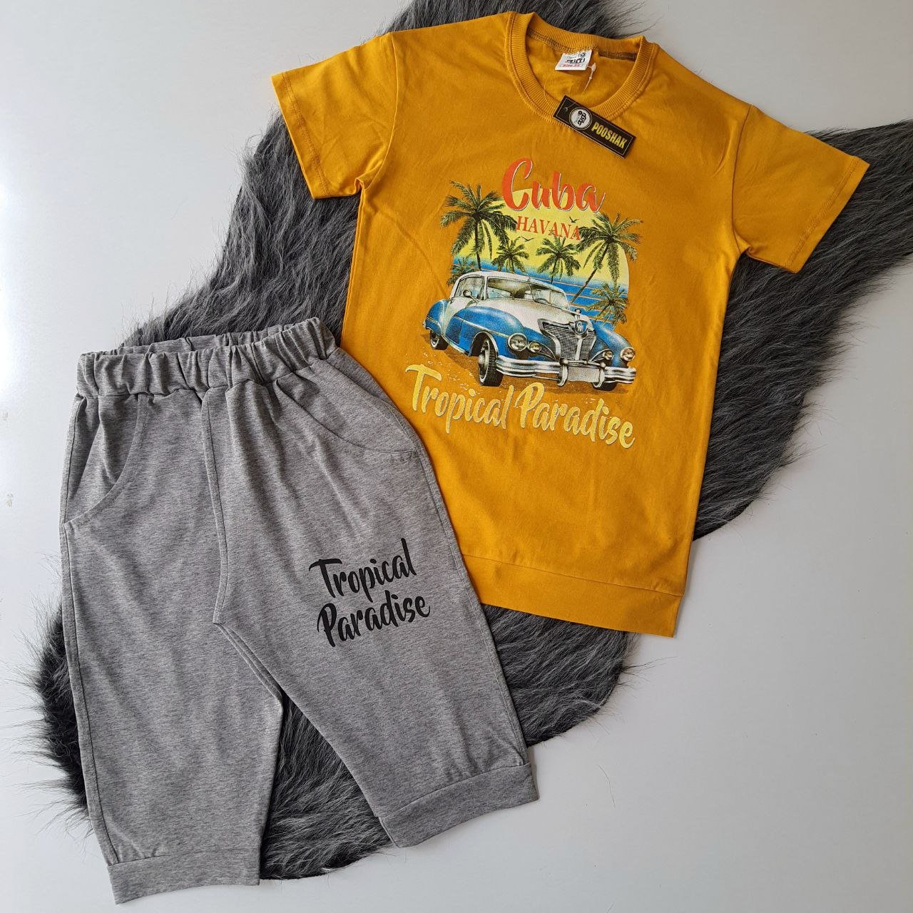 تیشرت شلوارک سایز بزرگ پسرانه