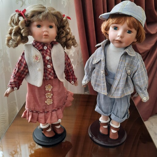 عروسک سرامیکی دختر و پسر  کد 236